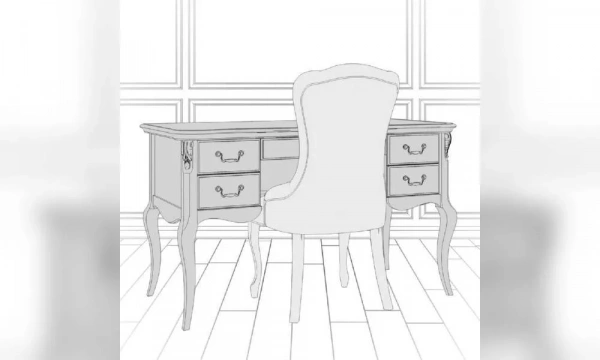 Кабинетный Стол Kreind Atelier Gold