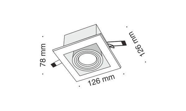Встраиваемый Светильник Technical Dl008-2-01-W