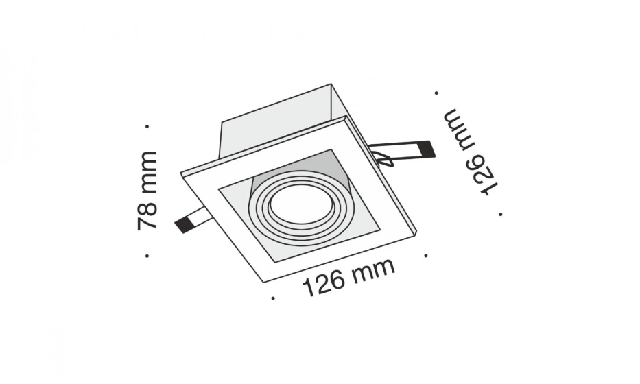 Встраиваемый Светильник Technical Dl008-2-01-S - фото 2