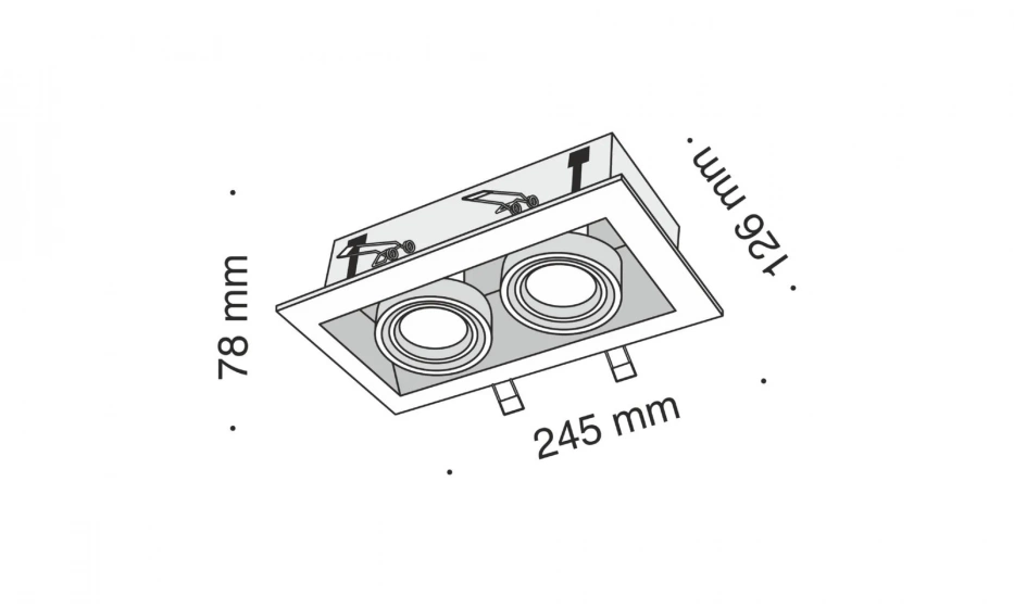 Встраиваемый Светильник Technical Dl008-2-02-S - фото 8