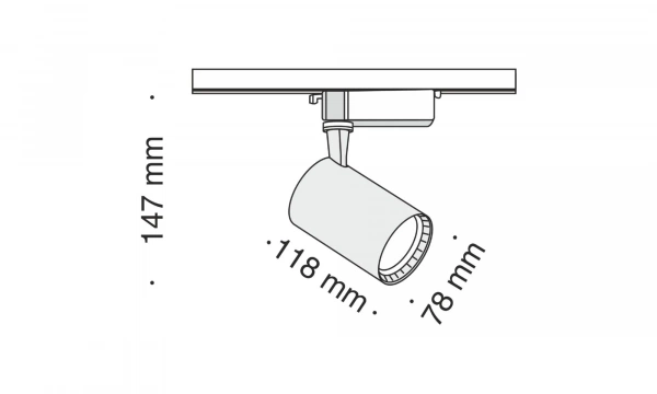 Трековый Светильник Technical Tr003-1-12W4K-B