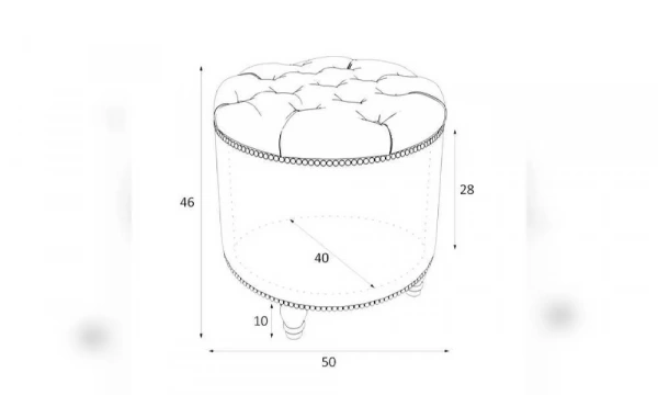 Пуф Kreind Canapes Большой Открывающийся M02-Wkn-E33