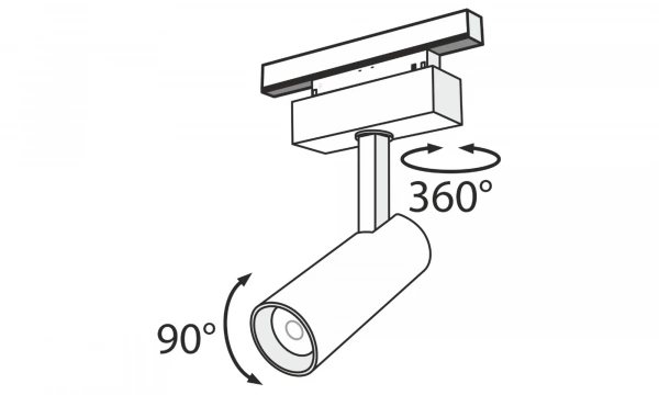 Трековый Светильник Technical Tr019-2-10W4K-B