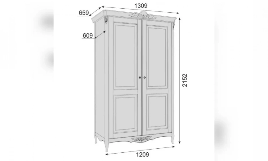 Шкаф Распашной Kreind Atelier Gold - фото 3