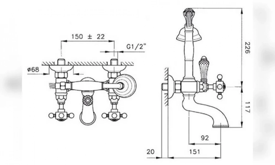 Смеситель Для Ванны Nicolazzi Half Dome 1401Bz70 - фото 2