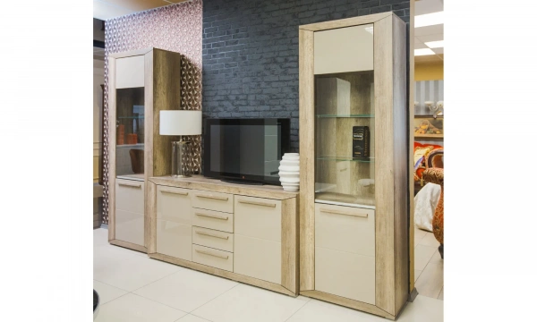 Витрина левая Helvetia Lumi