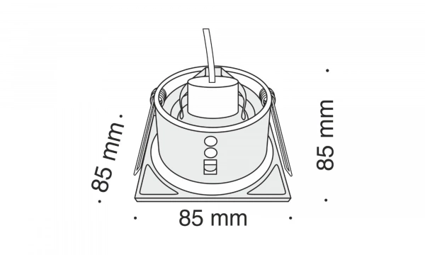 Встраиваемый Светильник Technical Dl033-2-01W