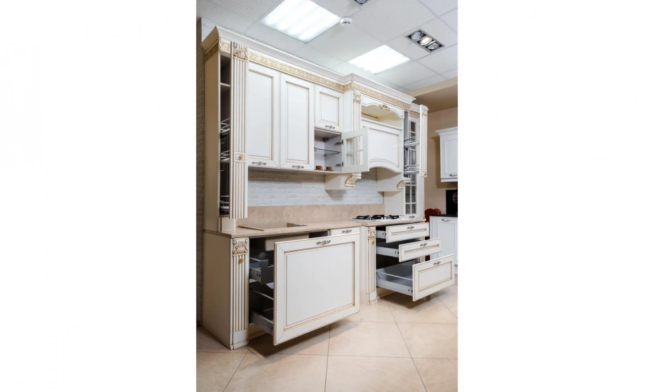 Stosa Cucine Dolcevita Кухня + Столешница+Мойка Бежевый\Золото - фото 2