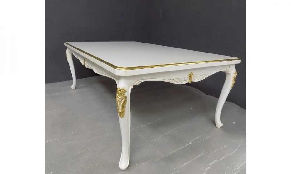 Vaccari Cav.Giovanni Гостиная: Витрина -2Шт, Тумба Тв, Ж. Столик Bianco Antico/Oro - фото 5