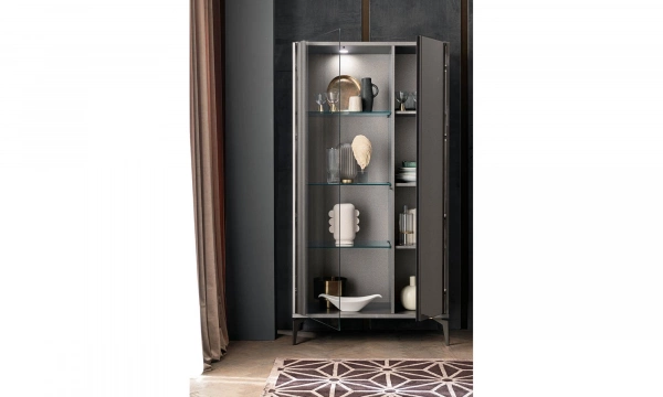 Витрина 2-х дверная Alf Group Graphite