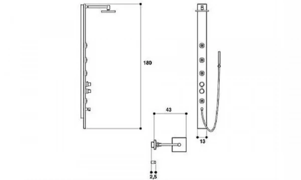 Душевая Панель Ios 9449-05666