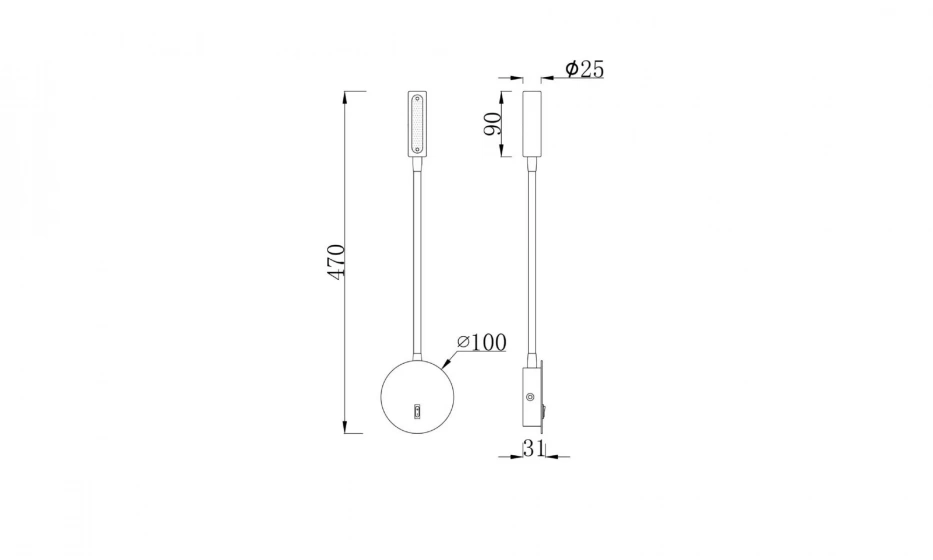 Бра Technical C035Wl-L3B3K - фото 3