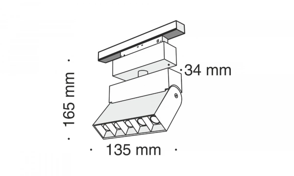 Трековый Светильник Technical Tr015-2-10W4K-B