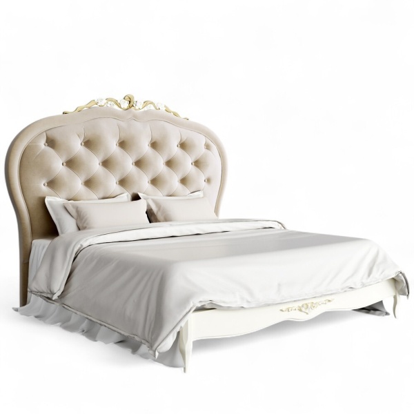 Кровать с мягким изголовьем 180*200 Романтик Голд KREIND 181704738
