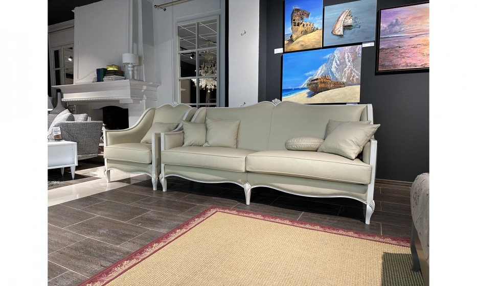 Mobilsedia Isabella Диван 3Х Местный+5 Подушек+Кресло - фото 2