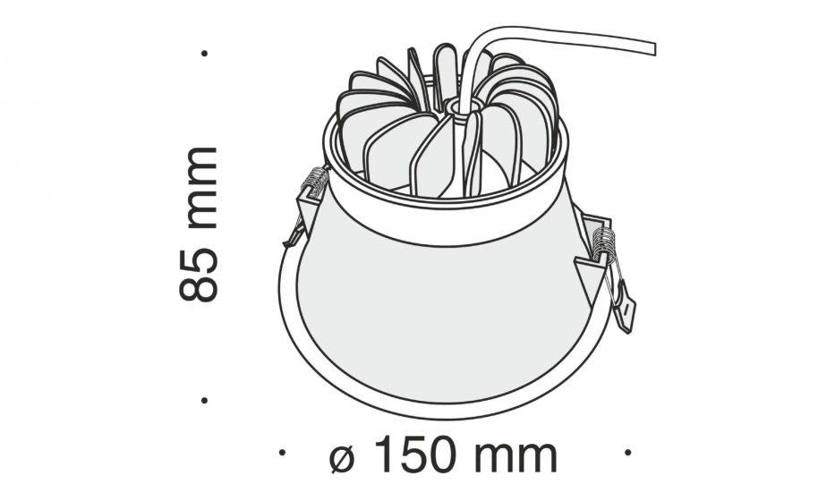 Встраиваемый Светильник Technical Dl039-L15W4K - фото 2